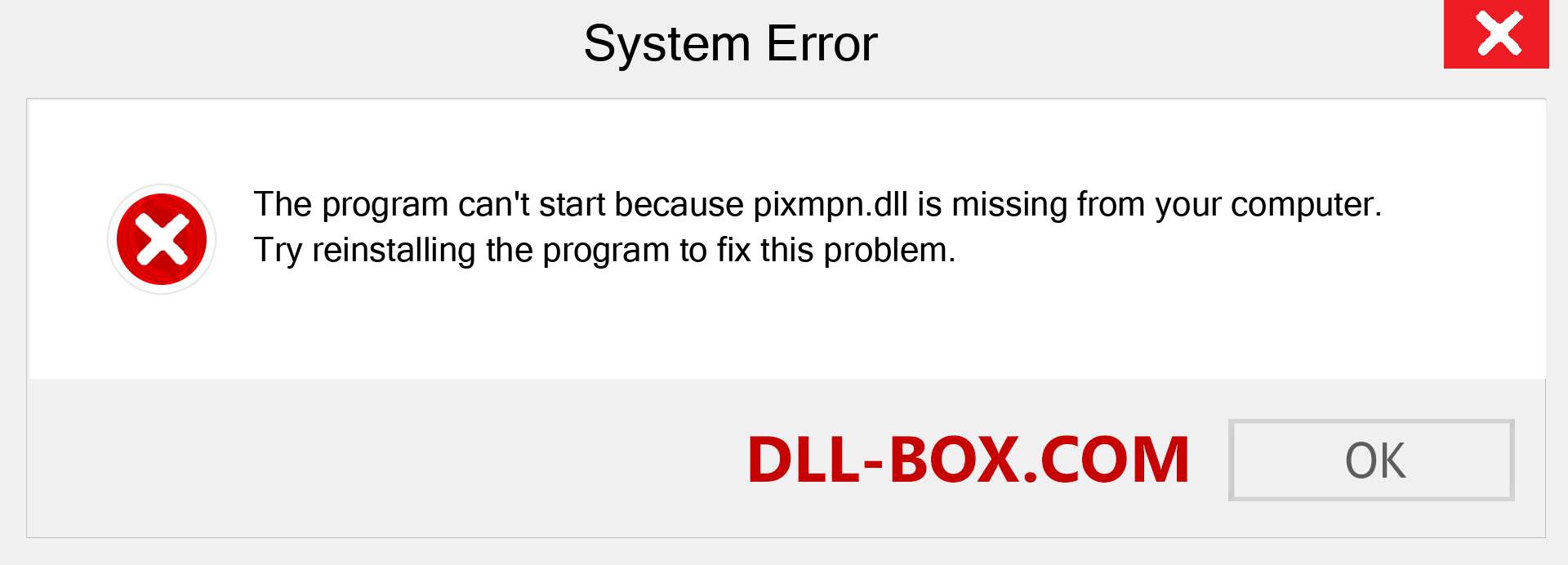  pixmpn.dll file is missing?. Download for Windows 7, 8, 10 - Fix  pixmpn dll Missing Error on Windows, photos, images