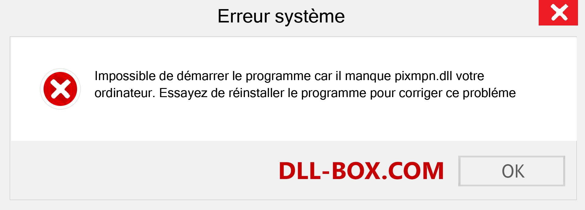 Le fichier pixmpn.dll est manquant ?. Télécharger pour Windows 7, 8, 10 - Correction de l'erreur manquante pixmpn dll sur Windows, photos, images